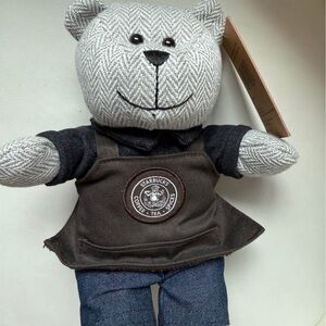Starbucks Bearista Collection Tag with Brown and Black Details